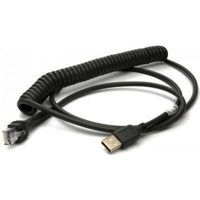 USB-Kabel Datalogic, 5m, coilled, schwarz