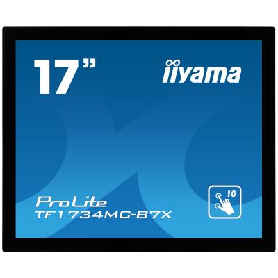 iiyama ProLite TF1734MC-B7X, 43,2cm (17''), Projected Capacitive, 10 TP, schwarz , Touchmonitor