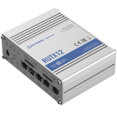 Teltonika RUTX12 4G LTE Cat 6 Dual-Band Wifi Industrial Router