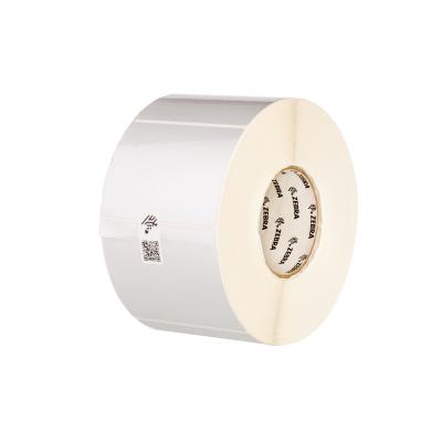 12x Zebra Z-Ultimate 3000T, Etikettenrolle, Kunststoff, 51x25mm, silber