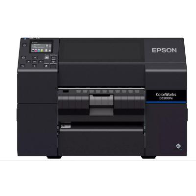 ColorWorks D6500 dye ink, Peeler, Disp., USB, Ethernet, schwarz