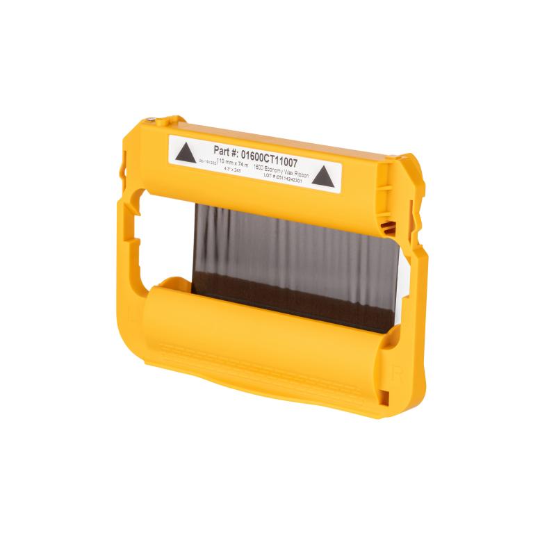 1x Zebra 1600 Economy Wachs 110x74M AD(0) Kern(cartridge) N/A Etiketten/Rolle