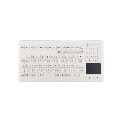 Tastatur InduProof Advanced Touch TKG-104-TOUCH-IP68-VESA-GREY-USB-DE IP68