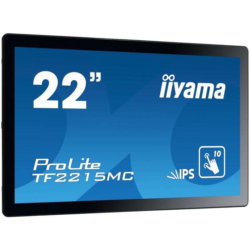 iiyama ProLite TF2215MC-B2, 54,6cm (21,5''), ProjectedCapacitive, 10TP, Full HD, schwarz, openframe