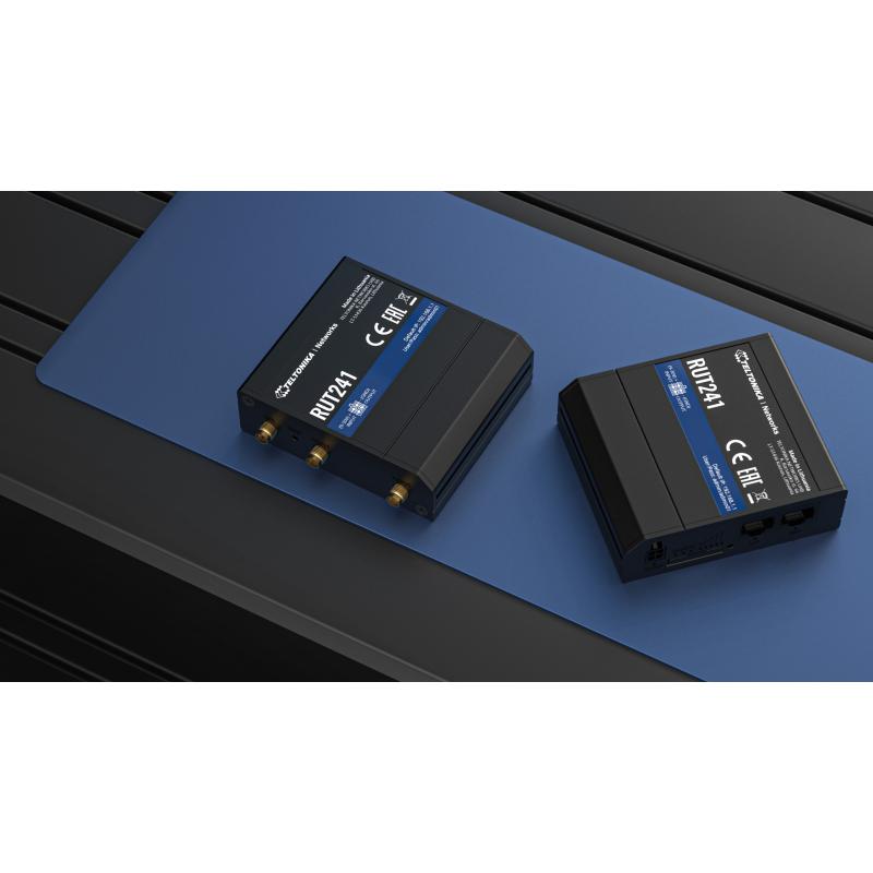 Teltonika RUT241 Industrial Cellular Router 4G LTE Wi-Fi - Version 3 Global mit Universal-Netzteil