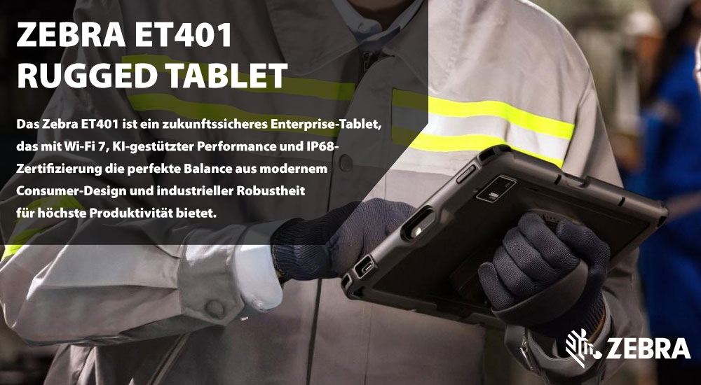 Zebra ET401 Rugged Enterprise Tablet