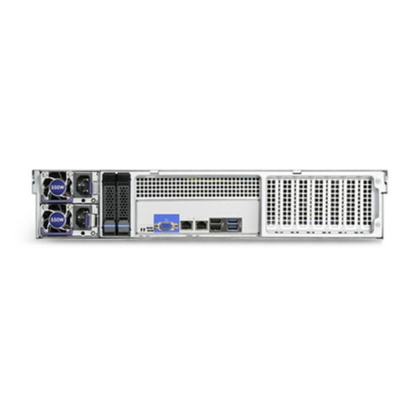 19" Geh&auml;use RM-245-08 2HE 12Gbps 2 x 550W red. Acbel Netzteil