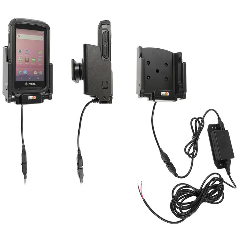 Ladestation (MOLEX), 12/24 V, MOLEX, ABS/Acetal, AMPS-L&ouml;cher, passend f&uuml;r: TC2X (mit Protective Boot