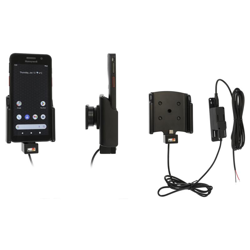 Aktive Halterung, Kipp- und Drehgelenk, f&uuml;r eine fixe Installation, offenes Kabelende, 2x USB-A, pas