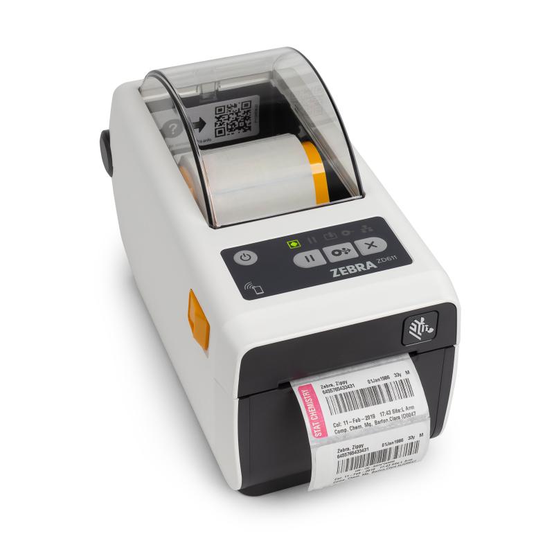 Zebra ZD611-HC, 8 Punkte(203dpi), Cutter, BT (BLE), Wei&szlig;, Thermodirekt