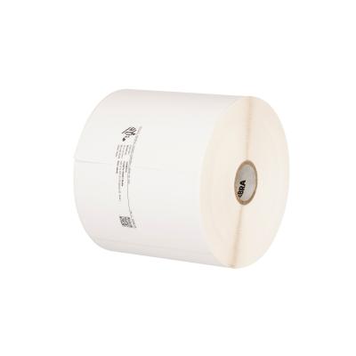 1x Zebra POLYPRO 4000T MATTE 102x102mm AD(127) Kern(25,4) 490 Etiketten/Rolle