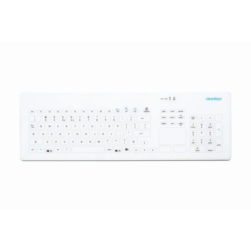 Tastatur Cleankeys CK4W TKR-103-TOUCH-RF-KGEH-VESA-WHITE-USB-DE IP65