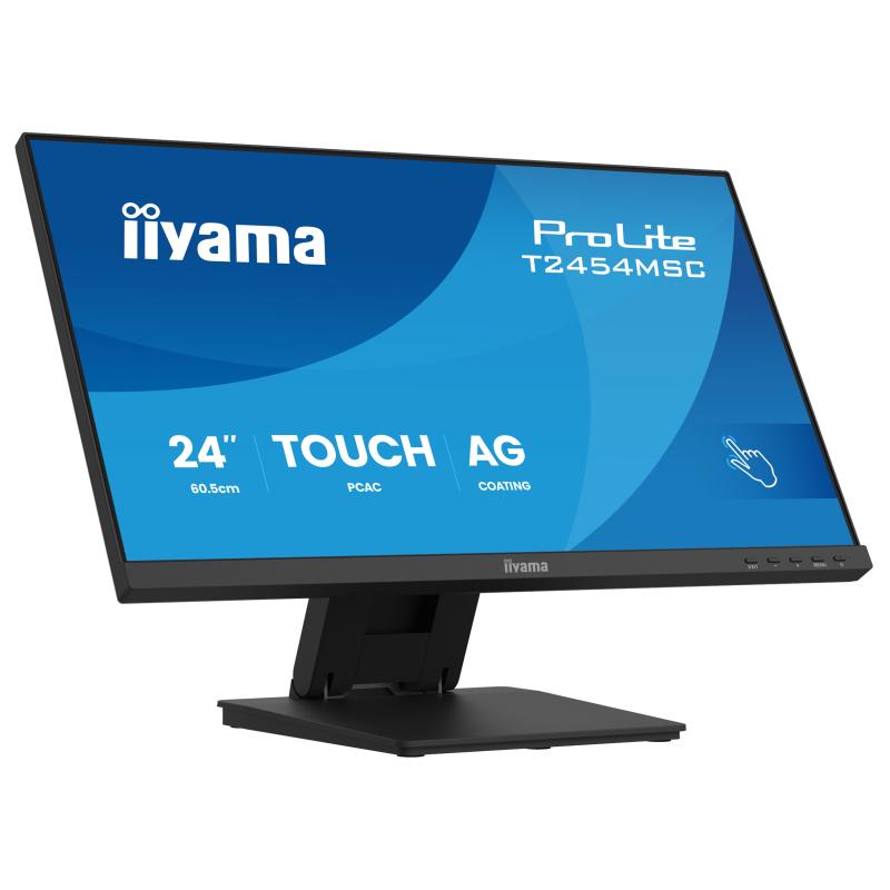 iiyama ProLite T2454MSC-B3AG, 23,8", Projected Capacitive, Multi Touch, Antiglare, Full HD, schwarz
