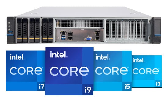 Balios R25T 2HE Server mit Intel® Core i Prozessoren der 13. Generation