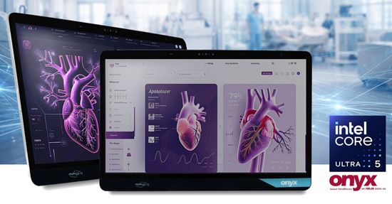 Onyx VENUS-224P und VENUS-244P: lüfterlose Medical Panel PCs mit Intel Core Ultra 5 für Klinikarbeitsplätze