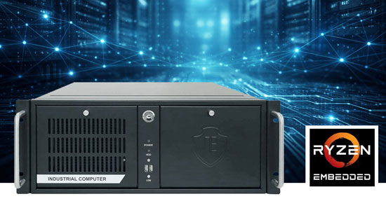 Controlmaster 1721: 19 Zoll 4HE Industrie PC mit AMD Ryzen Embedded 7000, online konfigurierbar für Automatisierung und Edge AI